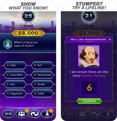 Millionaire Trivia aplicativos jogos perguntas