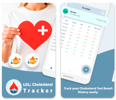 Aplicativos monitorar colesterol LDL: Cholesterol Tracker