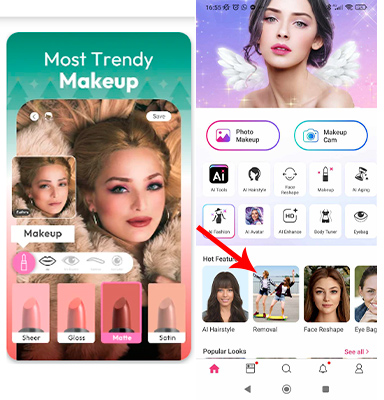 aplicativos para remover tatuagem youcam makeup 1
