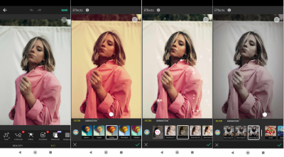 YouCam Perfect filtros e efeitos stories instagram