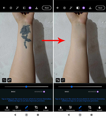 aplicativos para remover tatuagem photoshop express 2