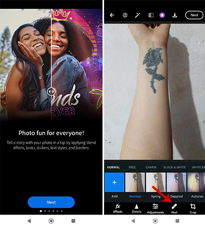 aplicativos para remover tatuagem photoshop express 1
