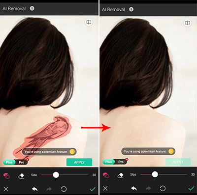 aplicativos para remover tatuagem youcam perfect 2