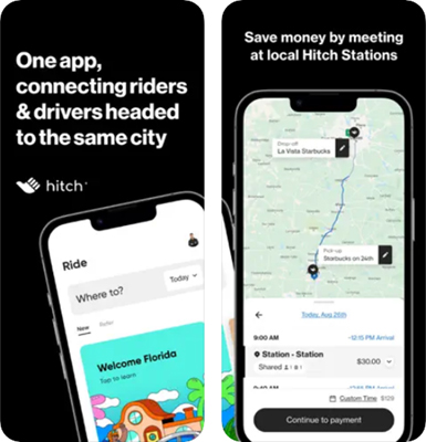 Hitch aplicativos viajar carona