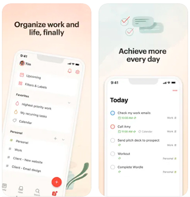 aplicativos de agenda todoist