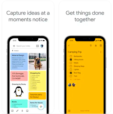 aplicativos de agenda Google Keep