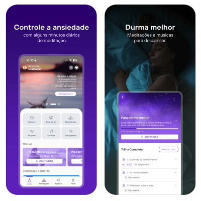 Silencie a mente com apps de meditação e histórias para dormir